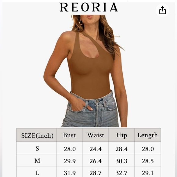REORIA Women's Trendy Bodysuit - Picture 6 of 7